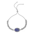Lapis Lazuli Bolo Bracelet in Stainless Steel - Sticky add to cart bar