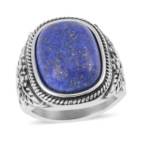 Lapis Lazuli Ring in Stainless Steel