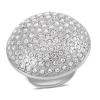 Austrian Crystal Ring in Stainless Steel