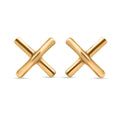 Vermeil Yellow Gold Over Sterling Silver Stud Earrings - Sticky add to cart bar