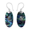Sponge Coral Oval Shape Earrings in Sterling Silver - Sticky add to cart bar