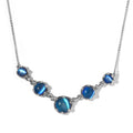Aurora Moonstone (D) Necklace 18 Inches in Platinum Over Sterling Silver 9.50 ctw - Sticky add to cart bar