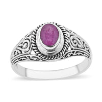 Bali Legacy Ilakaka Hot Pink Sapphire (FF) Ring in Sterling Silver 1.15 ctw