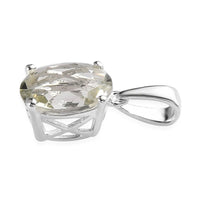 Montezuma Prasiolite Solitaire Pendant in Sterling Silver (Delivery in 7-10 Business Days) 2.35 ctw