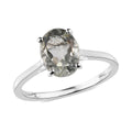 Brazilian Green Gold Quartz Solitaire Ring in Sterling Silver (Size 10.0) 1.65 ctw - Sticky add to cart bar