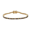 Multi Diamond Tennis Bracelet in Vermeil Yellow Gold Over Sterling Silver (7.25 In) 5.00 ctw - Sticky add to cart bar