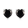 Elite Shungite Solitaire Stud Earrings in Platinum Over Sterling Silver 2.70 ctw - Sticky add to cart bar