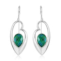 Sajen Silver Quartz Doublet Rainbow Caribbean Earrings in Platinum Over Sterling Silver 7.25 ctw - Sticky add to cart bar