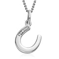 White Zircon Pendant in Platinum Over Sterling Silver - Sticky add to cart bar