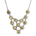 Ouro Verde Quartz Necklace 18-20 Inches in Platinum Over Sterling Silver 29.00 ctw - Sticky add to cart bar