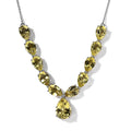 Ouro Verde Quartz 35.65 ctw Necklace in Platinum Over Sterling Silver 18-20 Inches - Sticky add to cart bar