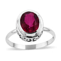 Bali Legacy Rubellite Quartz (Triplet) Solitaire Ring in Sterling Silver (Size 10.0) 3.10 ctw - Sticky add to cart bar