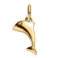 Luxoro 10K Yellow Gold Dolphin Pendant