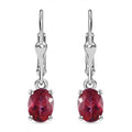 Brazilian Pink Petalite Lever Back Earrings in Platinum Over Sterling Silver 1.85 ctw - Sticky add to cart bar