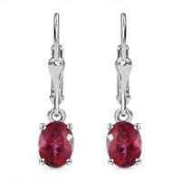 Brazilian Pink Petalite Lever Back Earrings in Platinum Over Sterling Silver 1.85 ctw