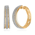 Ankur Treasure Chest Diamond Hoop Earrings in 14K Yellow Gold Plated Sterling Silver, Diamond Hoops For Women 1.00 ctw - Sticky add to cart bar