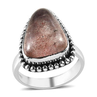 Artisan Crafted Natural Tanzanian Natronite Solitaire Ring in Sterling Silver 9.00 ctw