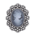 White Austrian Crystal, Chroma Brooch in Stainless Steel - Sticky add to cart bar