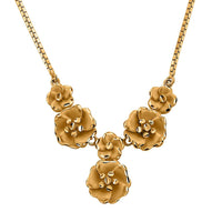 22K Yellow Gold Floral Necklace 20 Inches 9.95 Grams