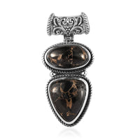 Artisan Crafted Matrix Silver Shungite Pendant in Sterling Silver 5.00 ctw