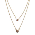 Orange Diamond Necklace 20 Inches in Vermeil Yellow Gold Over Sterling Silver 0.33 ctw - Sticky add to cart bar
