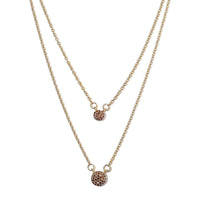 Orange Diamond Necklace 20 Inches in Vermeil Yellow Gold Over Sterling Silver 0.33 ctw