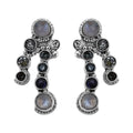 Sajen Silver Rainbow Moonstone and Multi Gemstone Earrings in Sterling Silver 6.70 ctw - Sticky add to cart bar