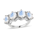 Moon Glow Moonstone Ring in Platinum Over Sterling Silver 5.00 ctw - Sticky add to cart bar