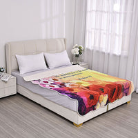 Homesmart Green Digital Printed Microfiber Blanket (60"x80")