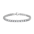 TLV Premium Brazilian Goshenite Tennis Bracelet in Platinum Over Sterling Silver (6.50 In) 9.65 ctw - Sticky add to cart bar