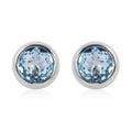 Bali Legacy Sky Blue Topaz Stud Earrings in Sterling Silver 0.60 ctw - Sticky add to cart bar