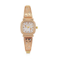 Strada Japanese Movement Simulated MOP Dial Watch in Rosetone and Stainless Steel - Sticky add to cart bar