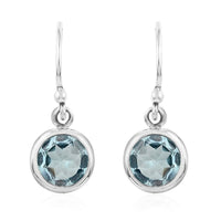 Bali Legacy Sky Blue Topaz Earrings in Sterling Silver 0.60 ctw