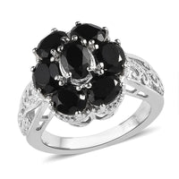 Karis Natural Thai Black Spinel Ring in Platinum Bond 3.00 ctw