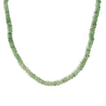 Brazilian Mint Garnet 67.10 ctw Beaded Necklace in Rhodium Over Sterling Silver 18-20 Inches - Sticky add to cart bar