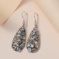 Artisan Crafted Brazilian Goshenite Dangle Earrings in Sterling Silver 2.85 ctw - Sticky add to cart bar