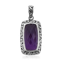 Bali Legacy African Amethyst Pendant in Sterling Silver 18.20 ctw - Sticky add to cart bar
