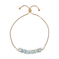 Blue Topaz Adjustable Bolo Bracelet in 14K Yellow Gold Over Sterling Silver 2.00 ctw - Sticky add to cart bar
