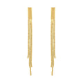 14K RG Over Sterling Silver Fringe Dangle Earrings (1.7 g) - Sticky add to cart bar