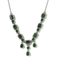 Chrome Diopside Necklace 18 Inches in Platinum Over Sterling Silver 7.10 ctw - Sticky add to cart bar
