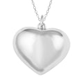 Sterling Silver Heart Pendant Necklace (18 Inches) (3.20 g) - Sticky add to cart bar