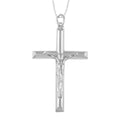 Sterling Silver Crucifix Cross Necklace (18 inches) (3 g) - Sticky add to cart bar