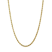 3mm Rope Chain Necklace in 10K Yellow Gold 4.20 Grams 22 Inches