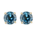 14K Yellow Gold Mozambique Garnet Solitaire Stud Earrings 0.65 ctw - Sticky add to cart bar