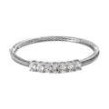 Karis White Topaz Bangle Bracelet in Platinum Bond (7.25 In) 11.40 ctw - Sticky add to cart bar