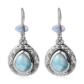 TLV Artisan Crafted Larimar Earrings in Sterling Silver 10.85 ctw - Sticky add to cart bar