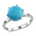 10K White Gold AAA Sleeping Beauty Turquoise Ring , Gold Wt. 2.43 g 3.60 ctw - Sticky add to cart bar