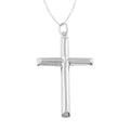 Sterling Silver Classic Cross Necklace (18 Inches) (2.80 g) - Sticky add to cart bar
