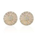 Cubic Zirconia Earring Pure White Stainless Steel 2.10 ctw - Sticky add to cart bar