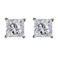 Moissanite Solitaire Stud Earrings in Vermeil YG Over Sterling Silver 2.00 ctw